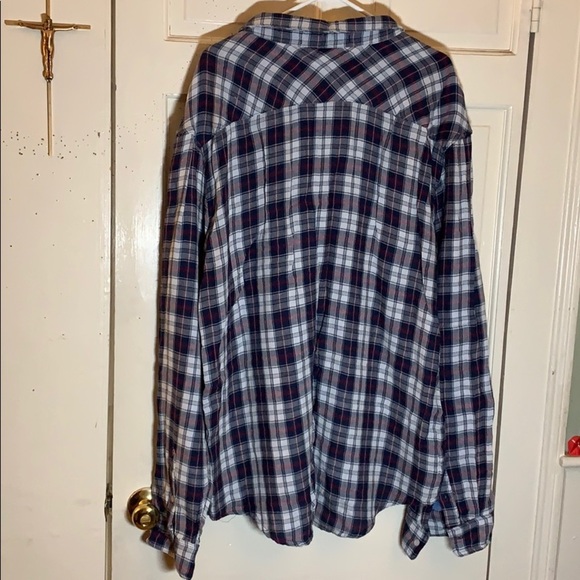 Rue21 Carbon plaid men’s XXL button up collared shirt NWT - Picture 5 of 8